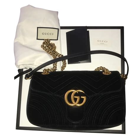 gucci marmont velours noir|gucci marmont belt women's.